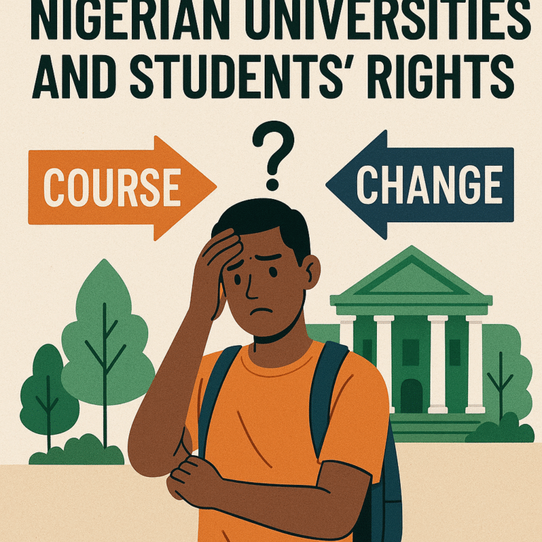 COURSE CHANGES, NIGERIAN UNIVERSITIES, AND STUDENTS’ RIGHTS